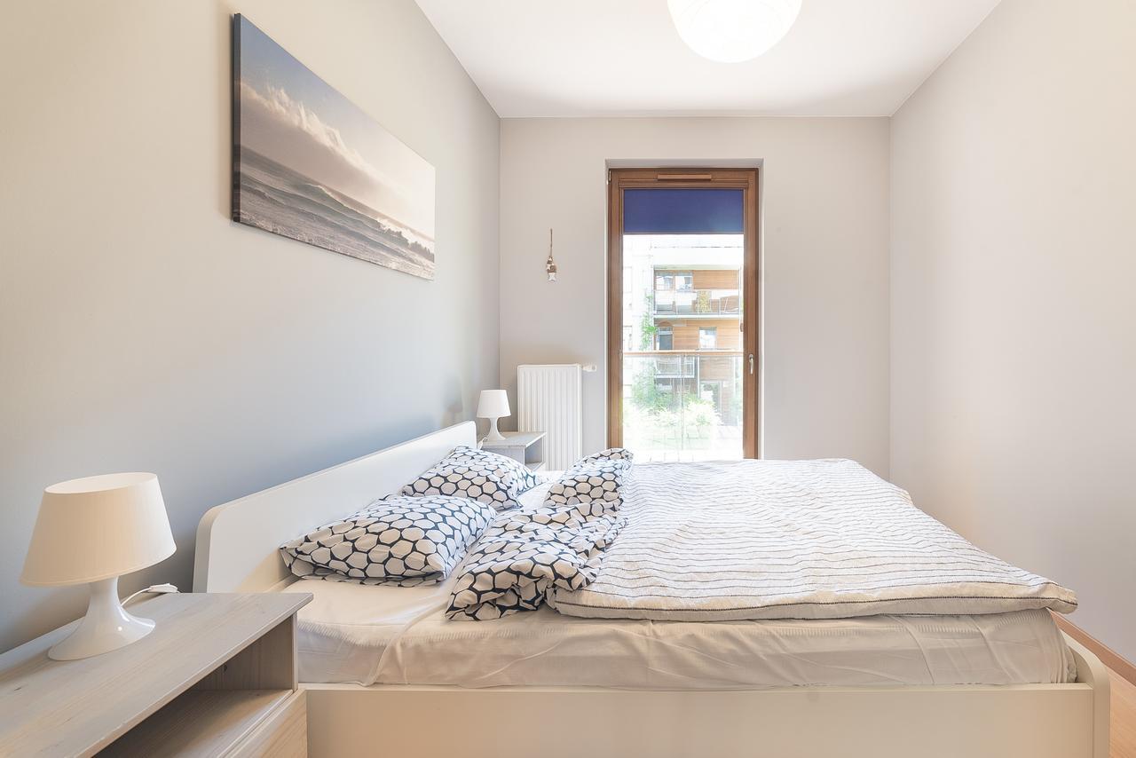 Apartament W Gdansku Brzeznie ,Blisko Plazy ,Darmowe Miejsce Parkingowe ,Taras Dış mekan fotoğraf